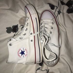 White Hightop Converse